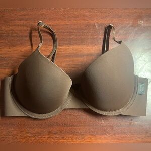 Vince Camuto Chocolate Brown Seamless Molded T-Shirt Bra
